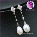 925 silver on a string of natural pearl earrings design set auger